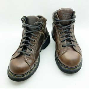 Dr. Doc Martens Brown Leather sz 4 Boots 9352